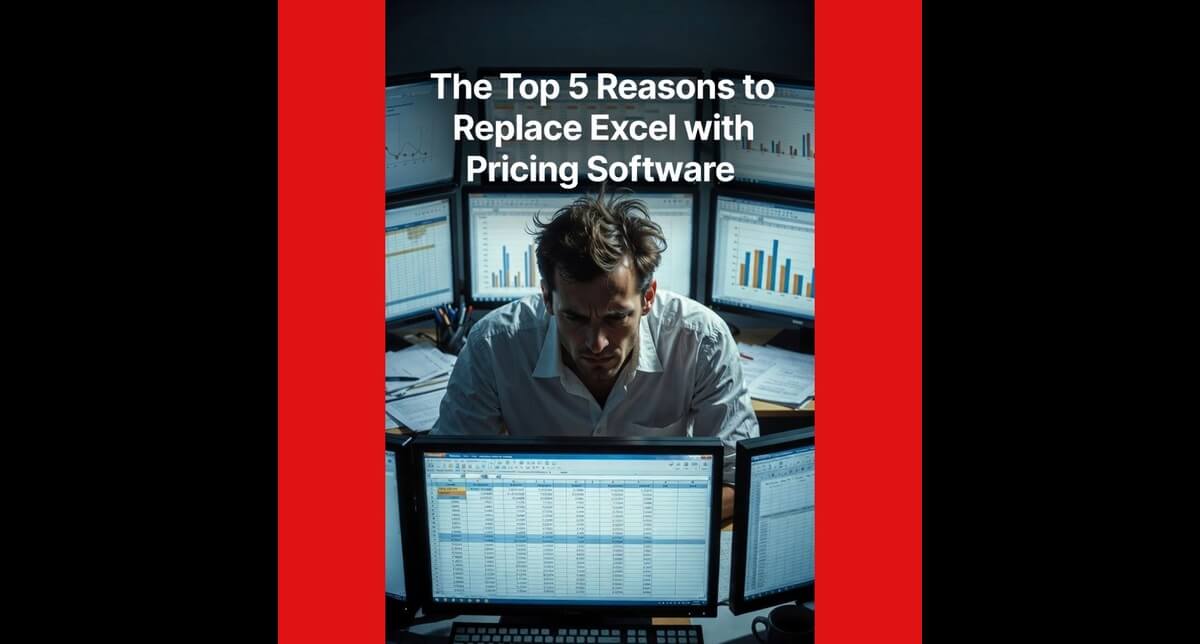 Frustrated worker working with Excel spreadsheets